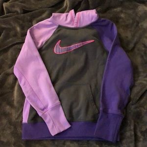 Purple and dark grey Nike hoodie